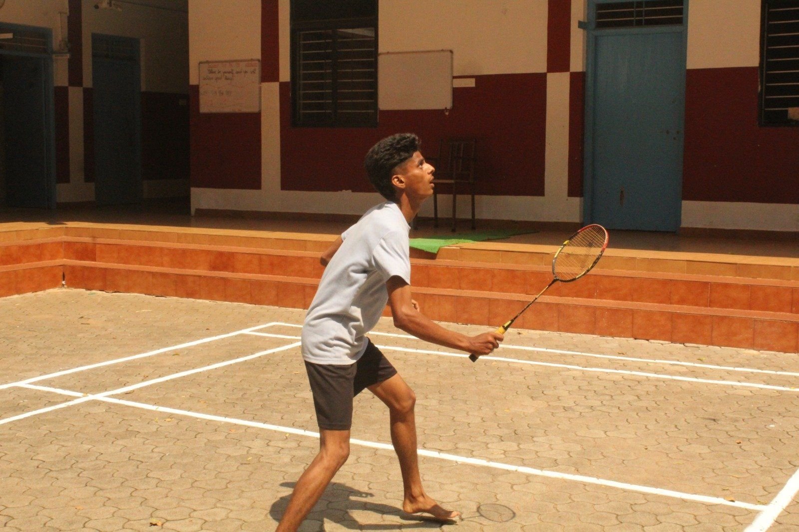 A rally on the court