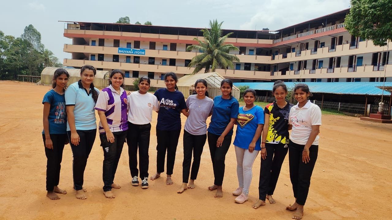 Students in front of the BJILS building