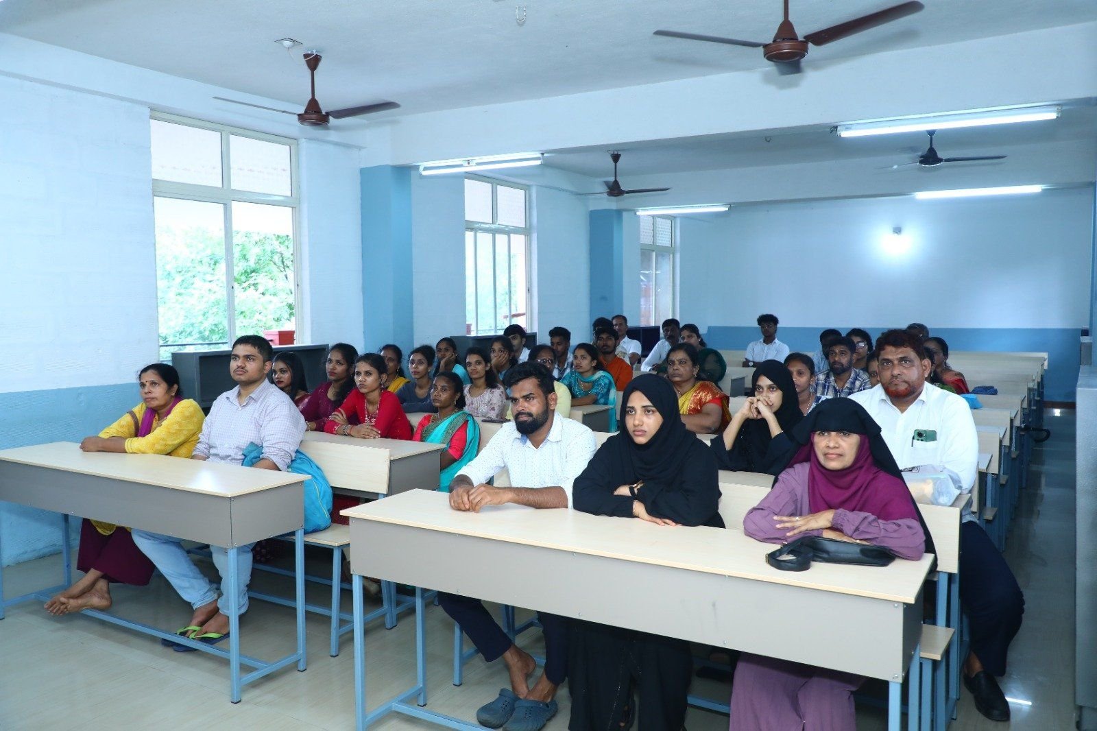 A full classroom