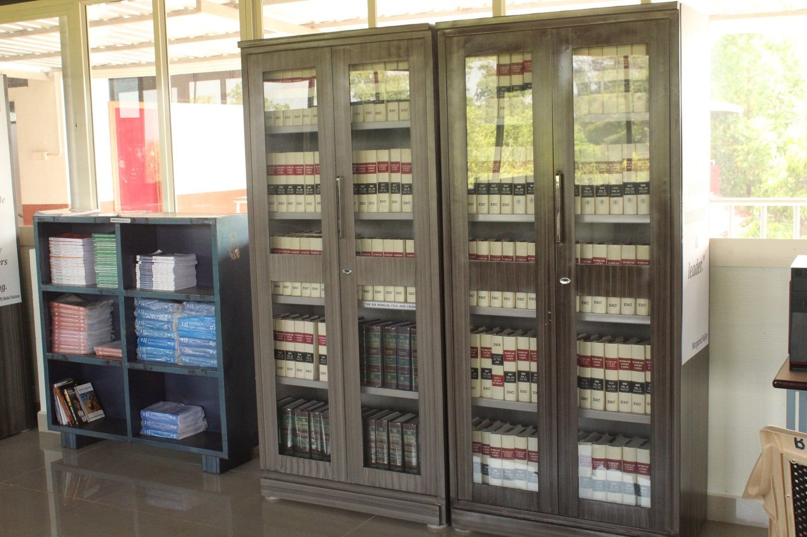 Law library shelves