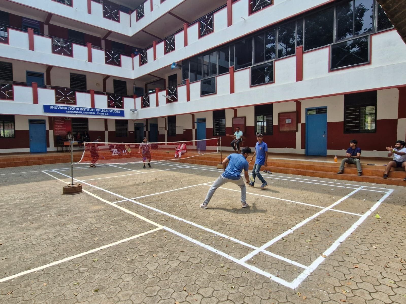 Badminton court on campus
